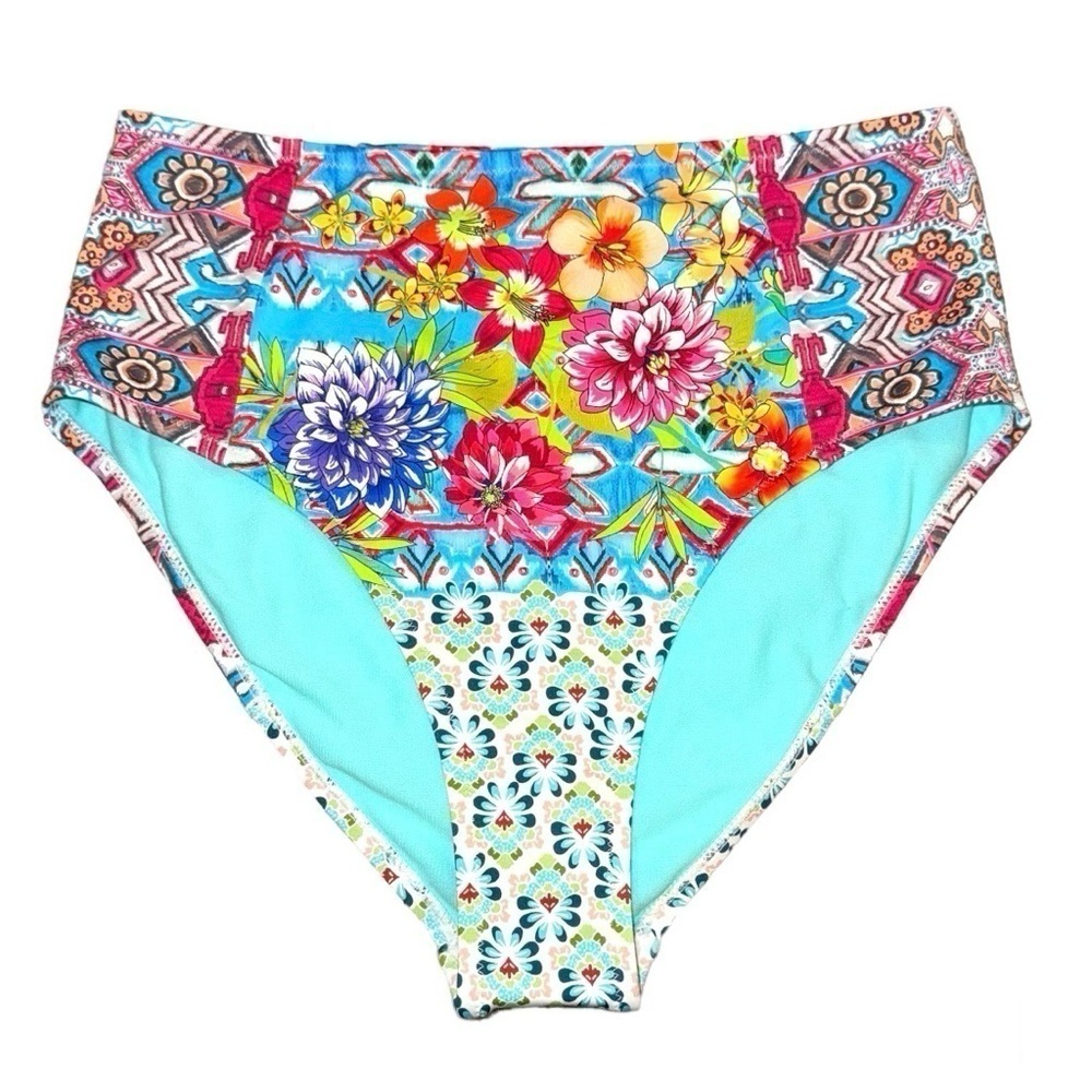 Johnny Was Pearce High Waisted Bikini Bottoms Size Small‎ MSRP $108 NWOT - Picture 3 of 7